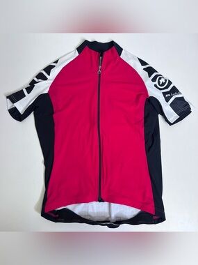 Assos SS.13 Cycling Short Sleeve Full Zip Red Jersey Shirt Men - Size XL